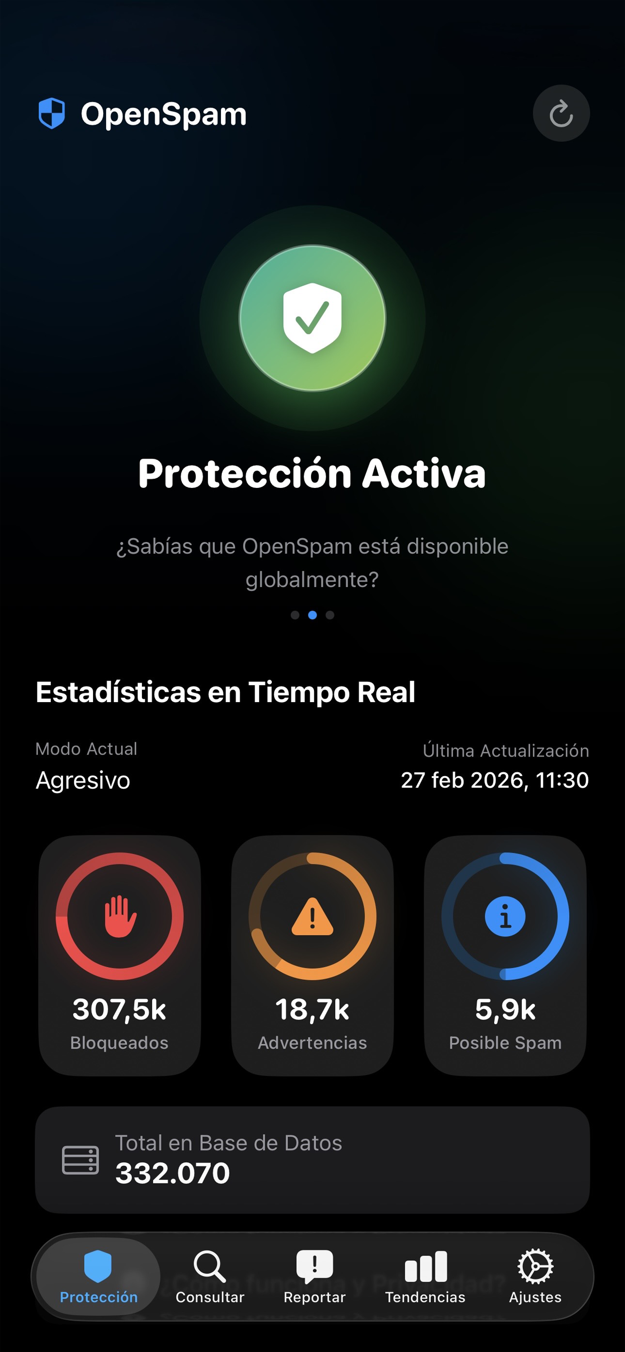 Captura OpenSpam