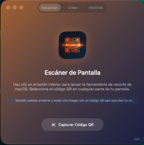 Captura ScreenQR